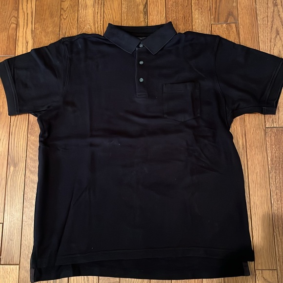 Tasso Elba black cotton polo XL - Picture 2 of 4